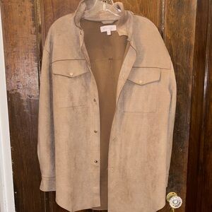Philosophy Beige Button-Up Jacket